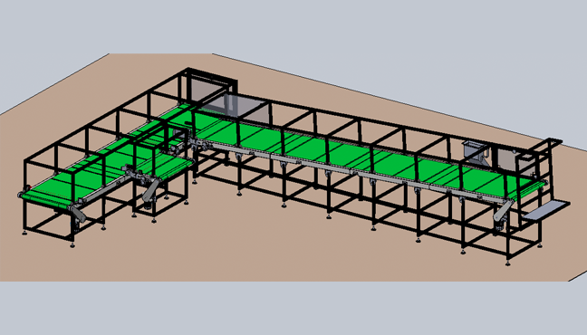 Conveyor for Lightening Assembly Line